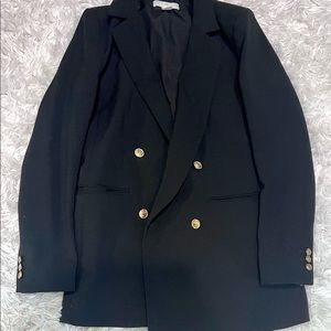 Black blazer with gold buttons. US size 4